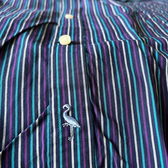 Tailorbyrd Collection Purple Posh Button Down Large - Picture 3 of 7